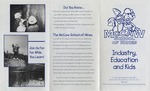 Side 1 of pamphlet for McCaw School of Mines - Industry, Education and Kids